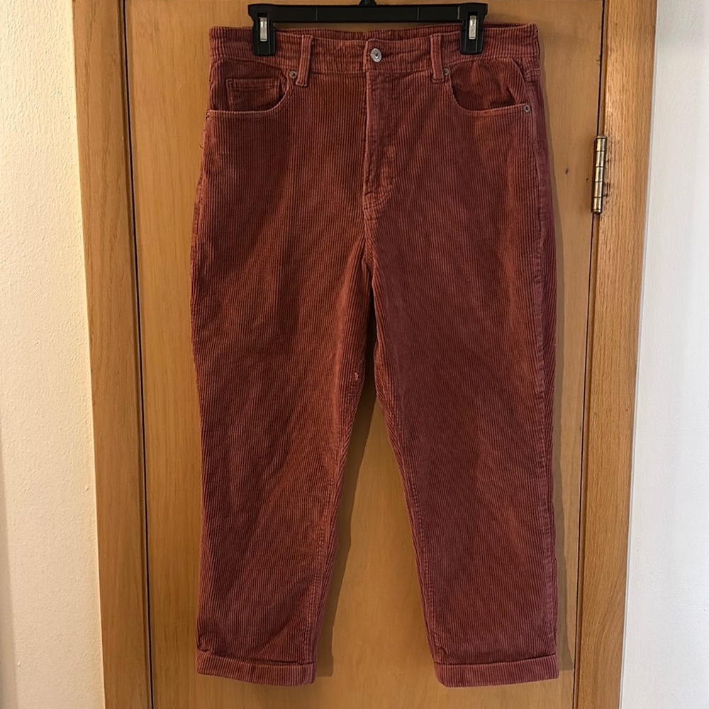 Women's Corduroy Pants in Rust